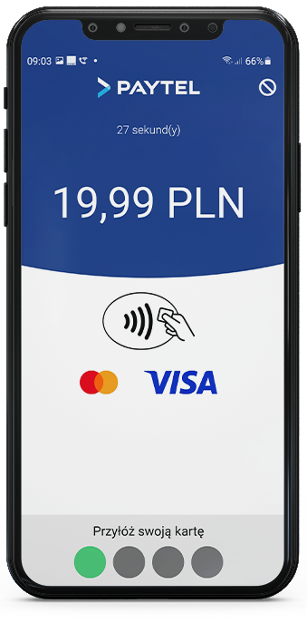 Poproś o przyłożenie karty płatniczej